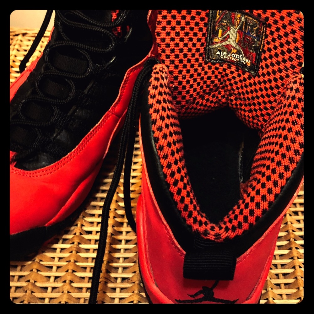AJ10 Nike Air Jordan 10 Retro Fusion Red Black